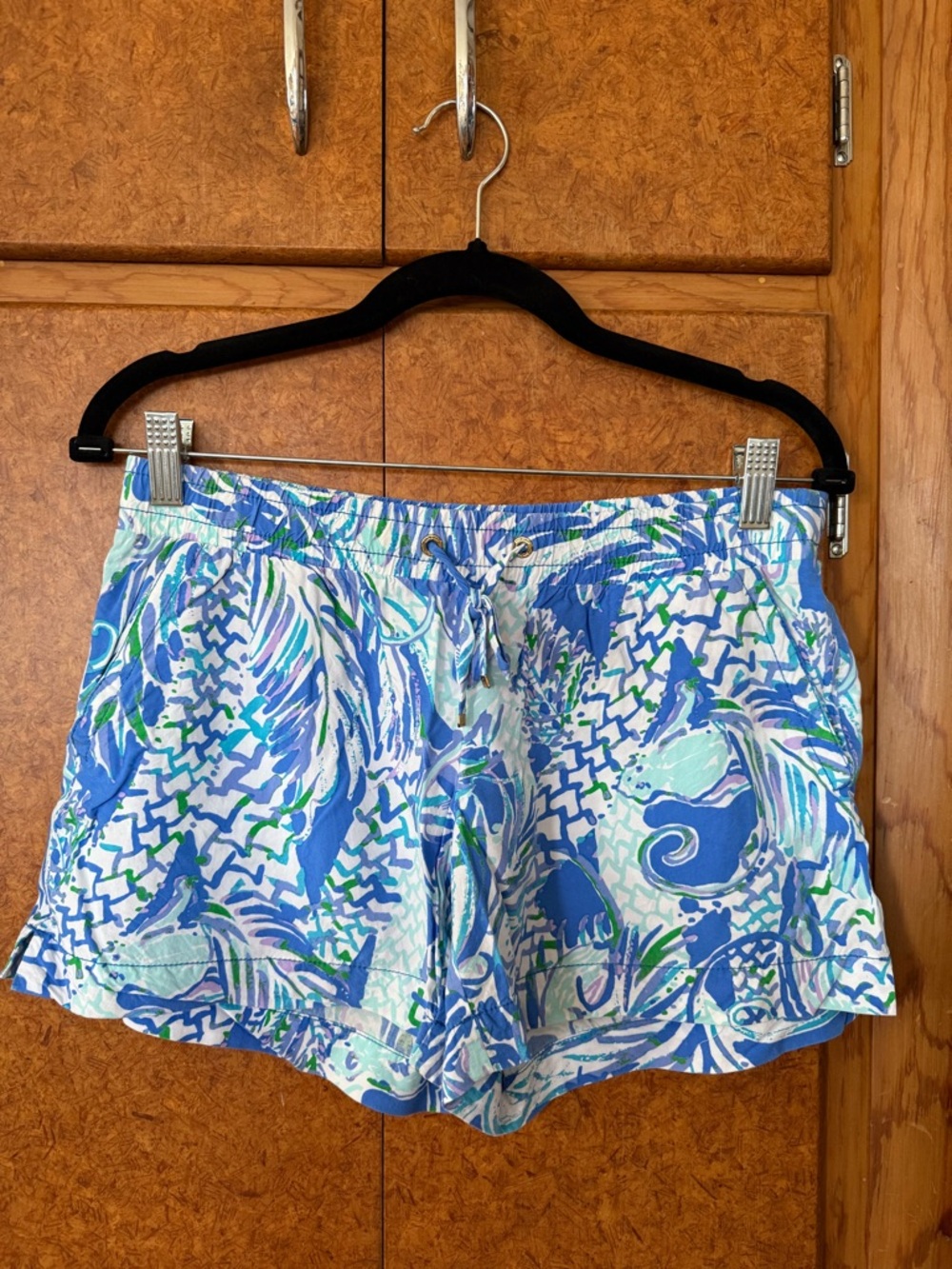 Lilly Pulitzer Katia Women’s 5” Shorts, Canopy Chaos, Elastic Waist, Size Small